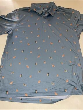 Chubbies dog golf polo XL